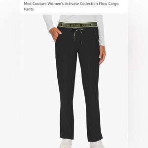 Med Couture Women's Black Cargo Pants